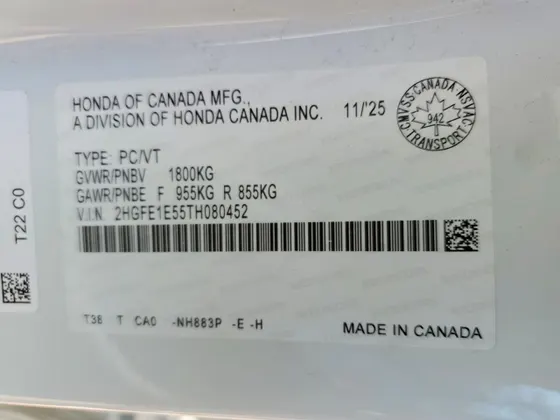2026 Honda Civic Si CIVIC