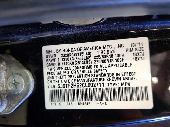 2012 Honda Crosstour EX-L