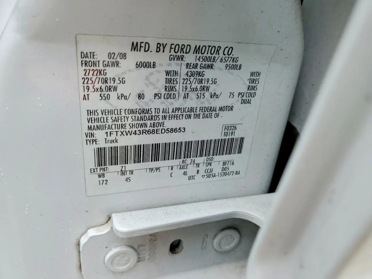 2008 Ford Super Duty F-450 DRW XL