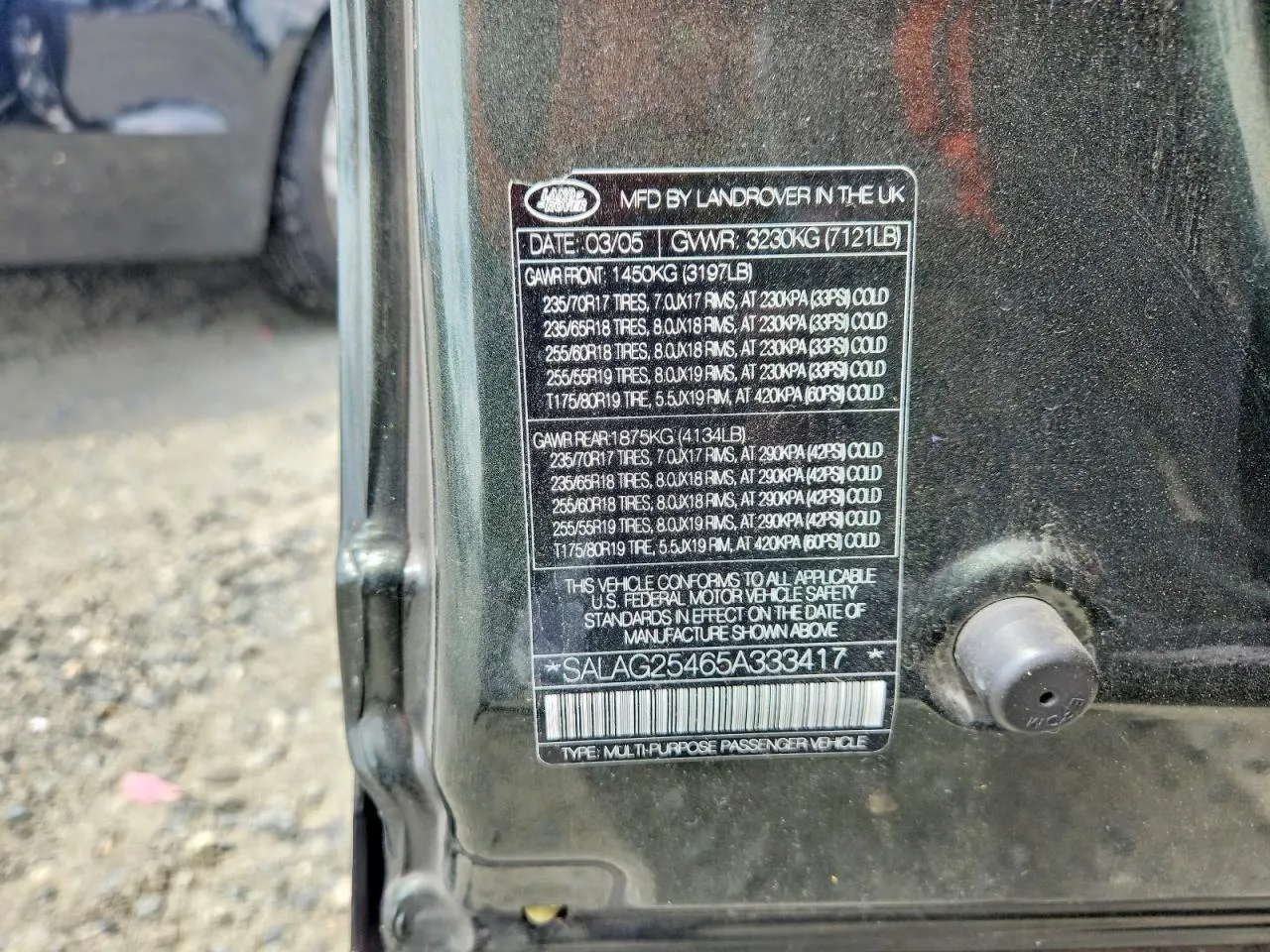 2005 Land Rover LR3 HSE