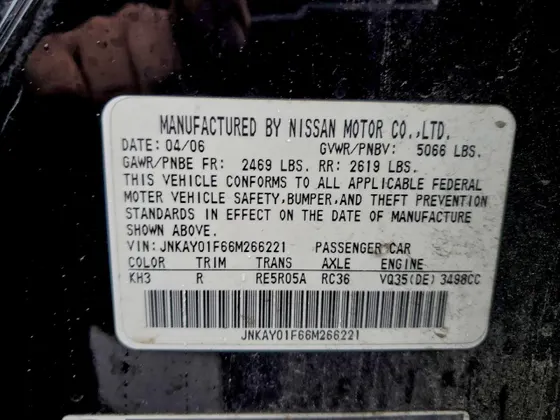 2006 INFINITI M35
