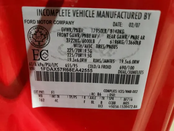 2008 Ford F-550 SUPER DUTY