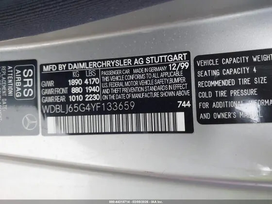 2000 Mercedes-Benz CLK-Class