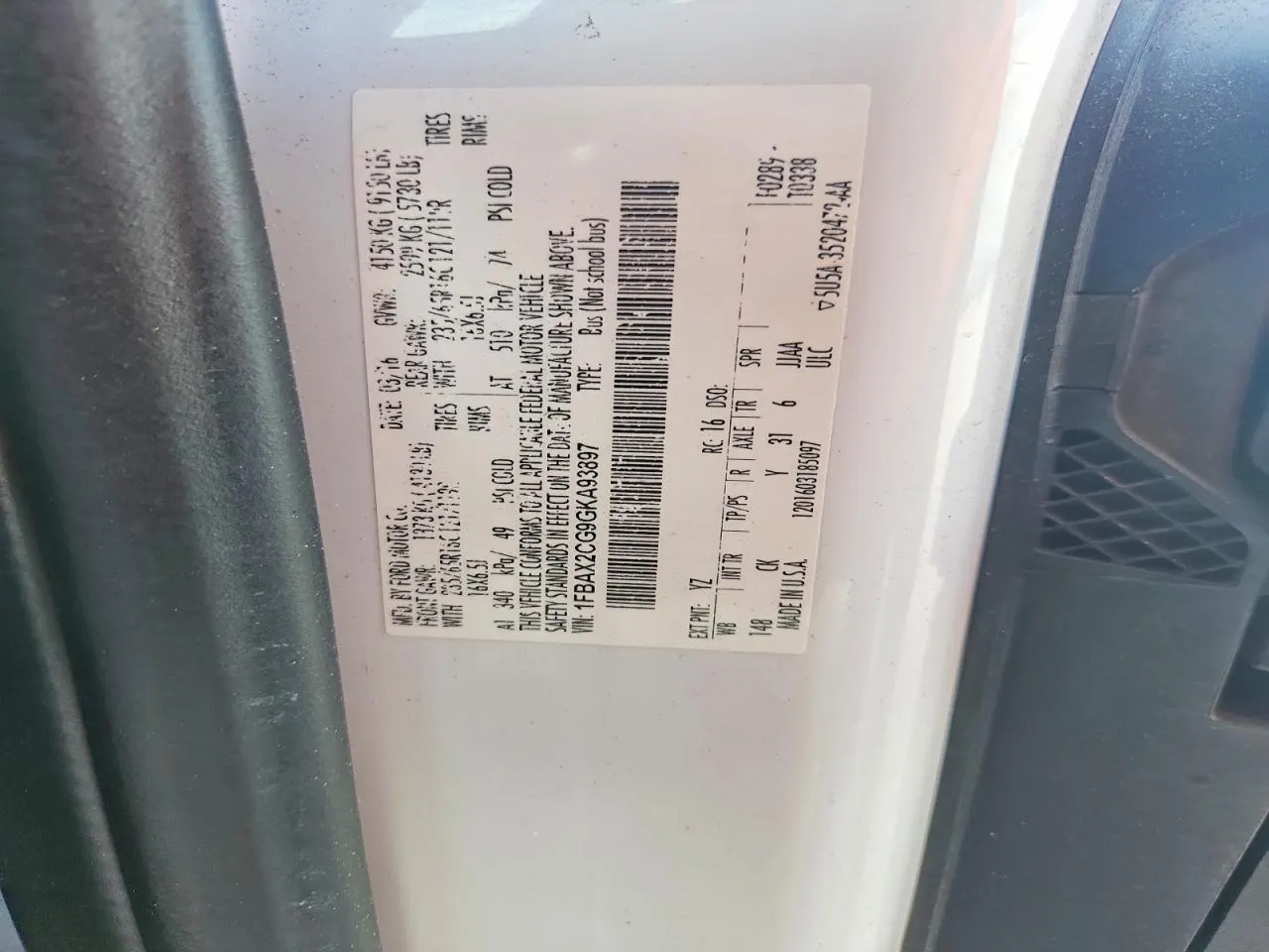 2016 Ford Transit Wagon XL