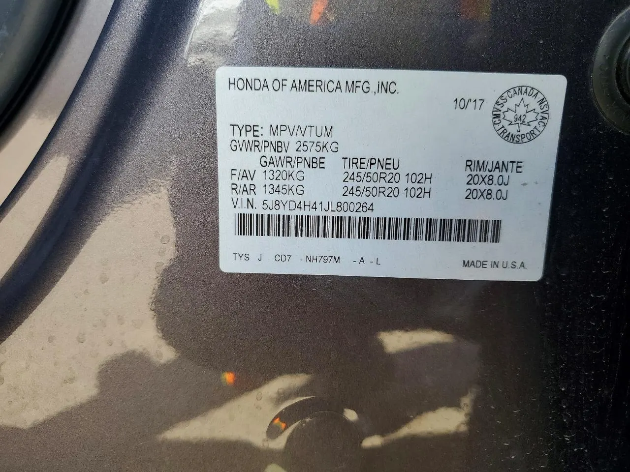 2018 Acura MDX Navi