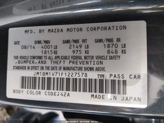 2015 Mazda Mazda3 i Touring