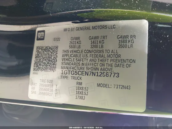 2022 GMC Canyon 2WD Elevation