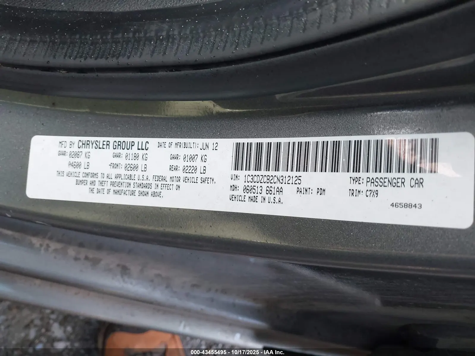 2012 Dodge Avenger SXT