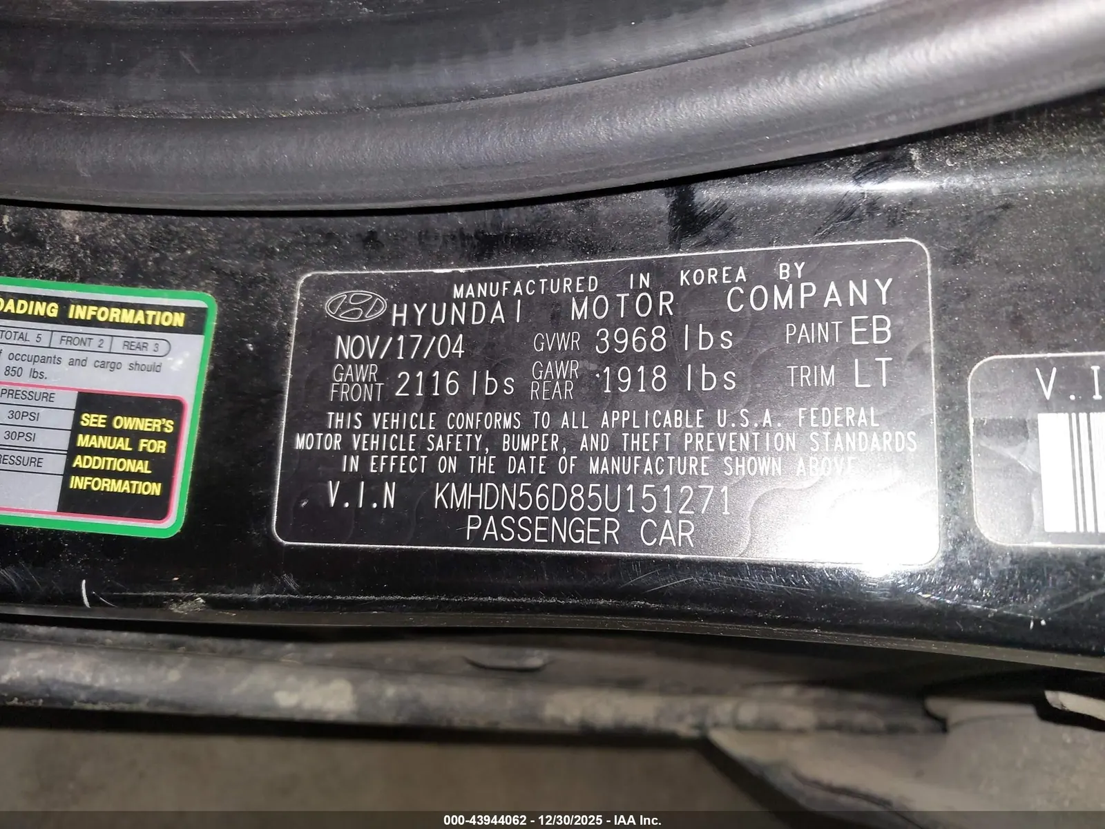 2005 Hyundai Elantra GLS