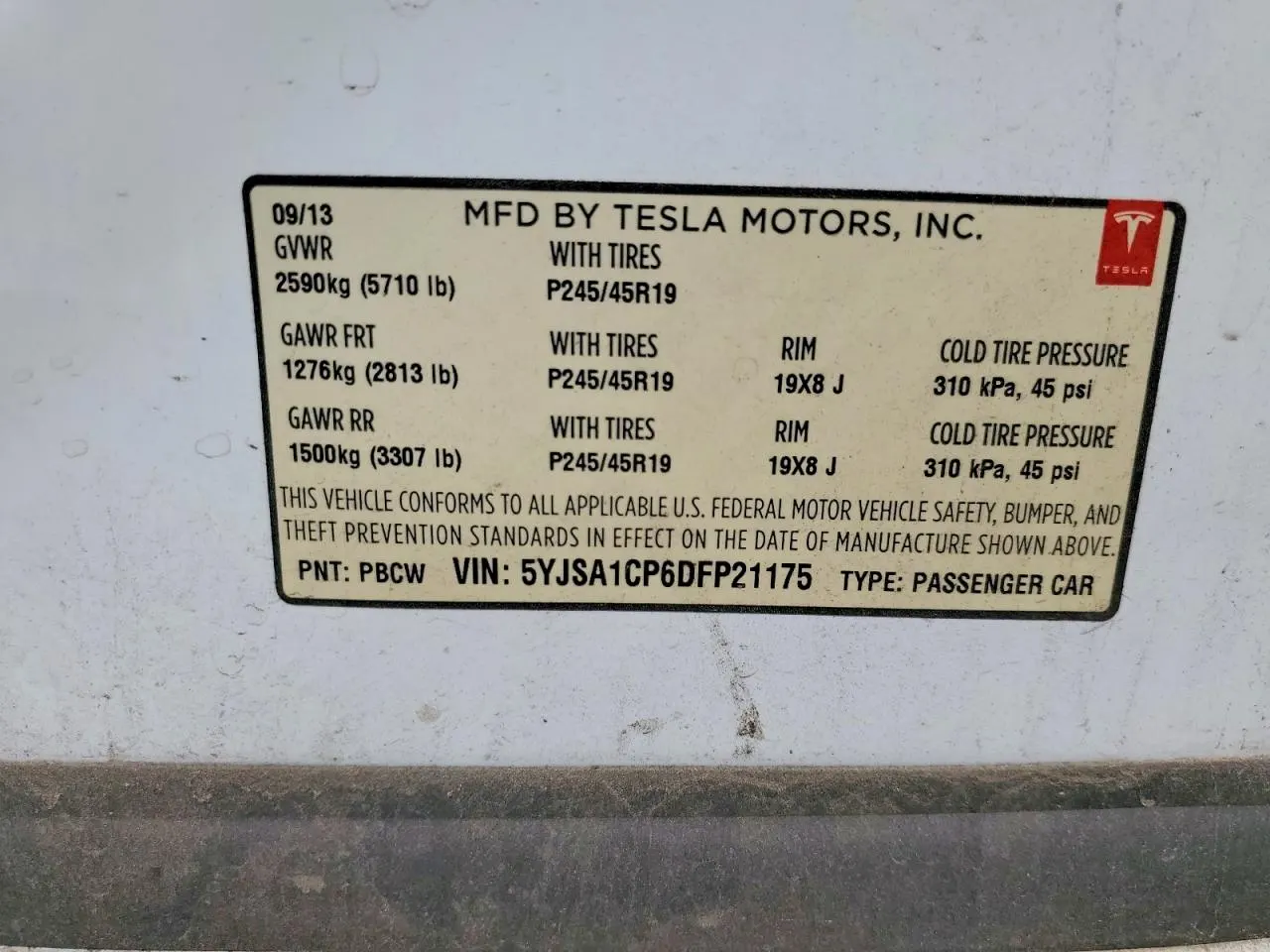 2013 Tesla Model S Performance
