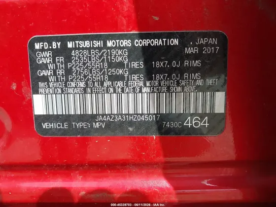 2017 Mitsubishi Outlander SE