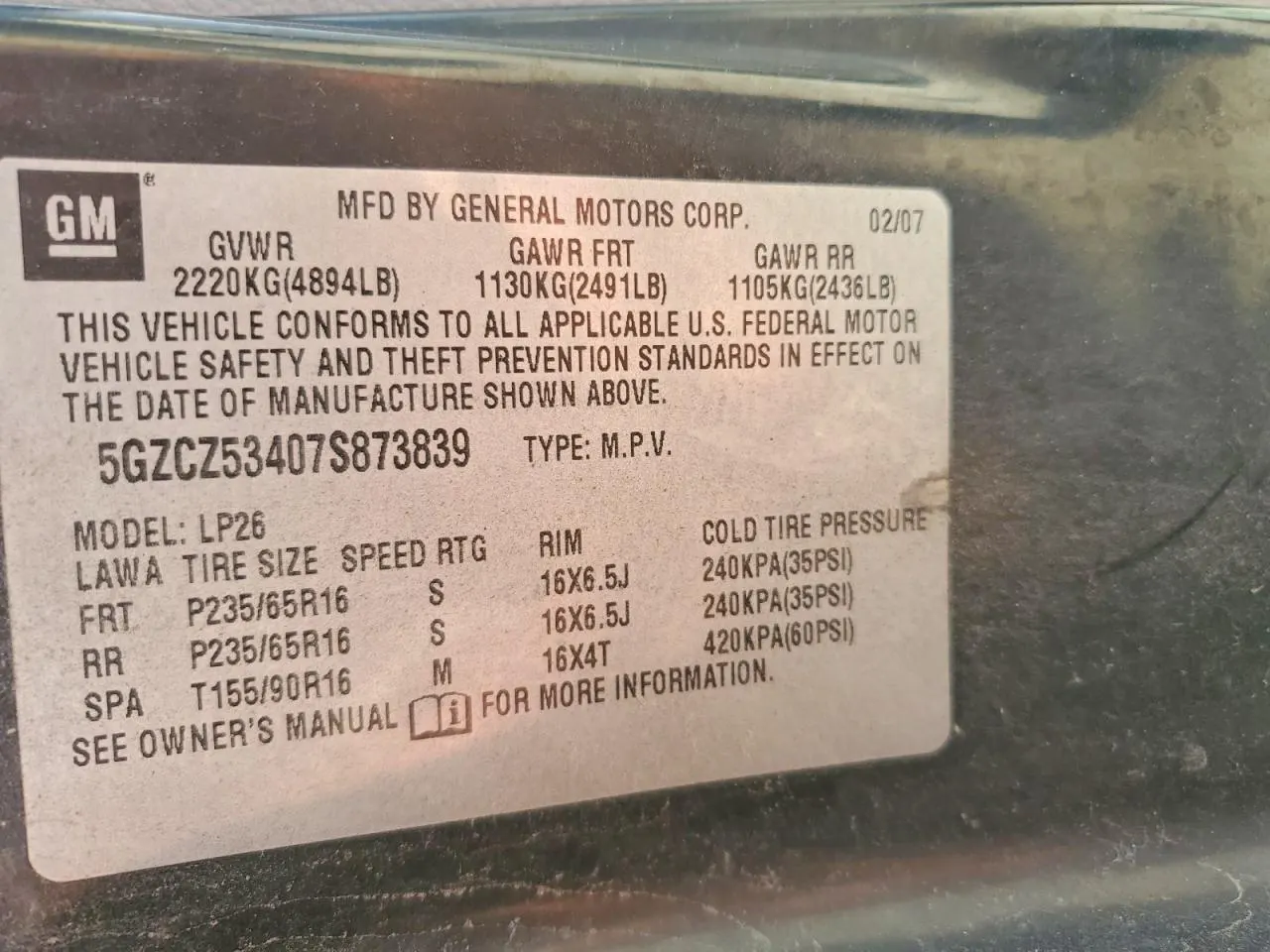 2007 Saturn VUE V6