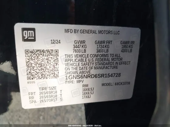 2025 Chevrolet Tahoe LT