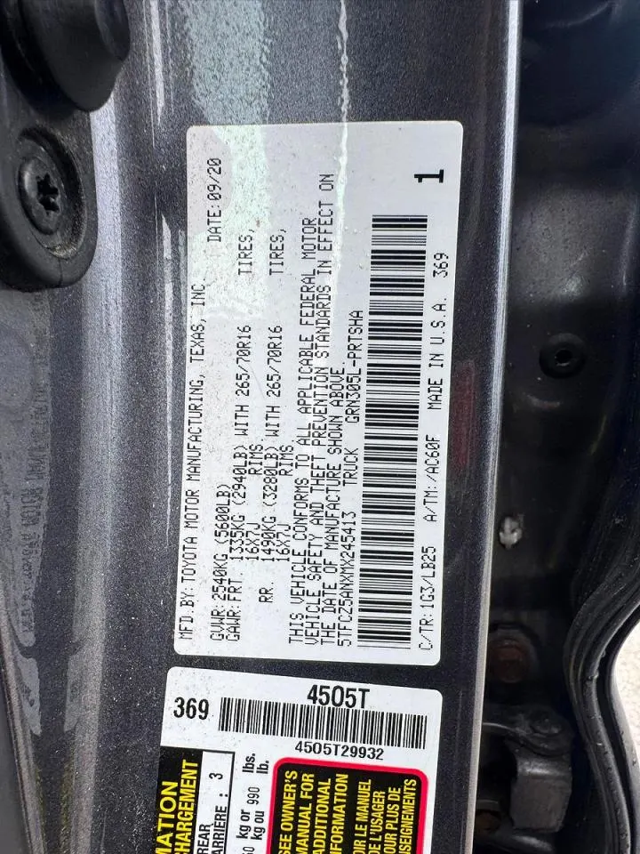 2021 Toyota Tacoma 4WD SR5