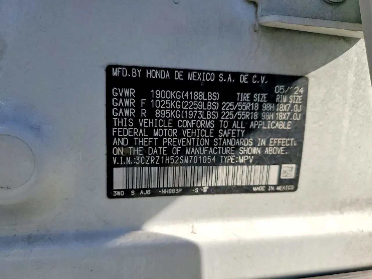 2025 Honda HR-V Sport
