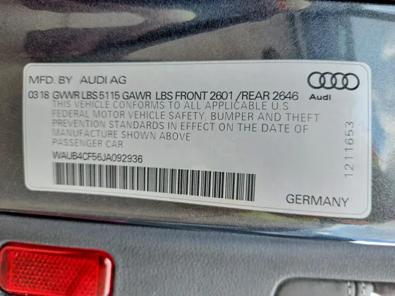 2018 Audi S5 Sportback Premium Plus