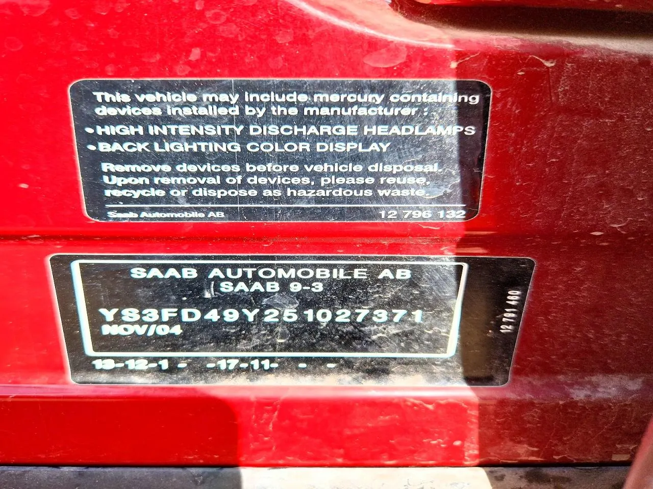 2005 Saab 9-3 Arc