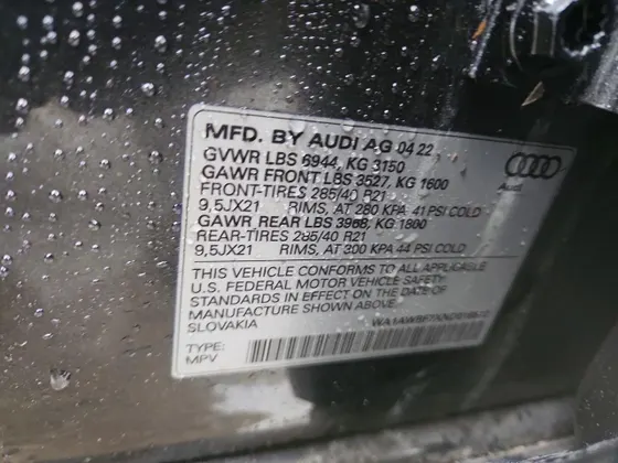 2022 Audi SQ7 Premium Plus