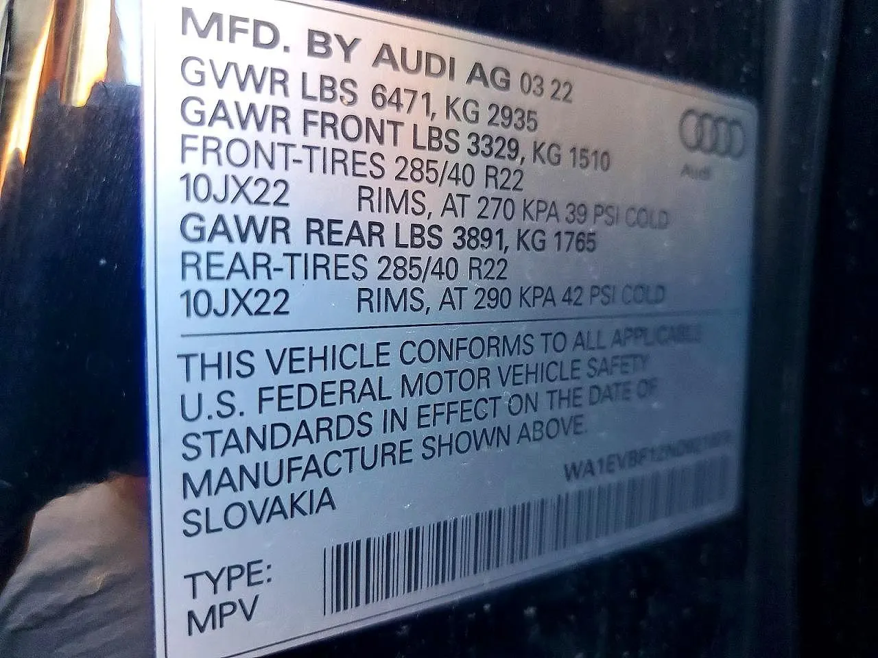 2022 Audi Q8 Premium Plus