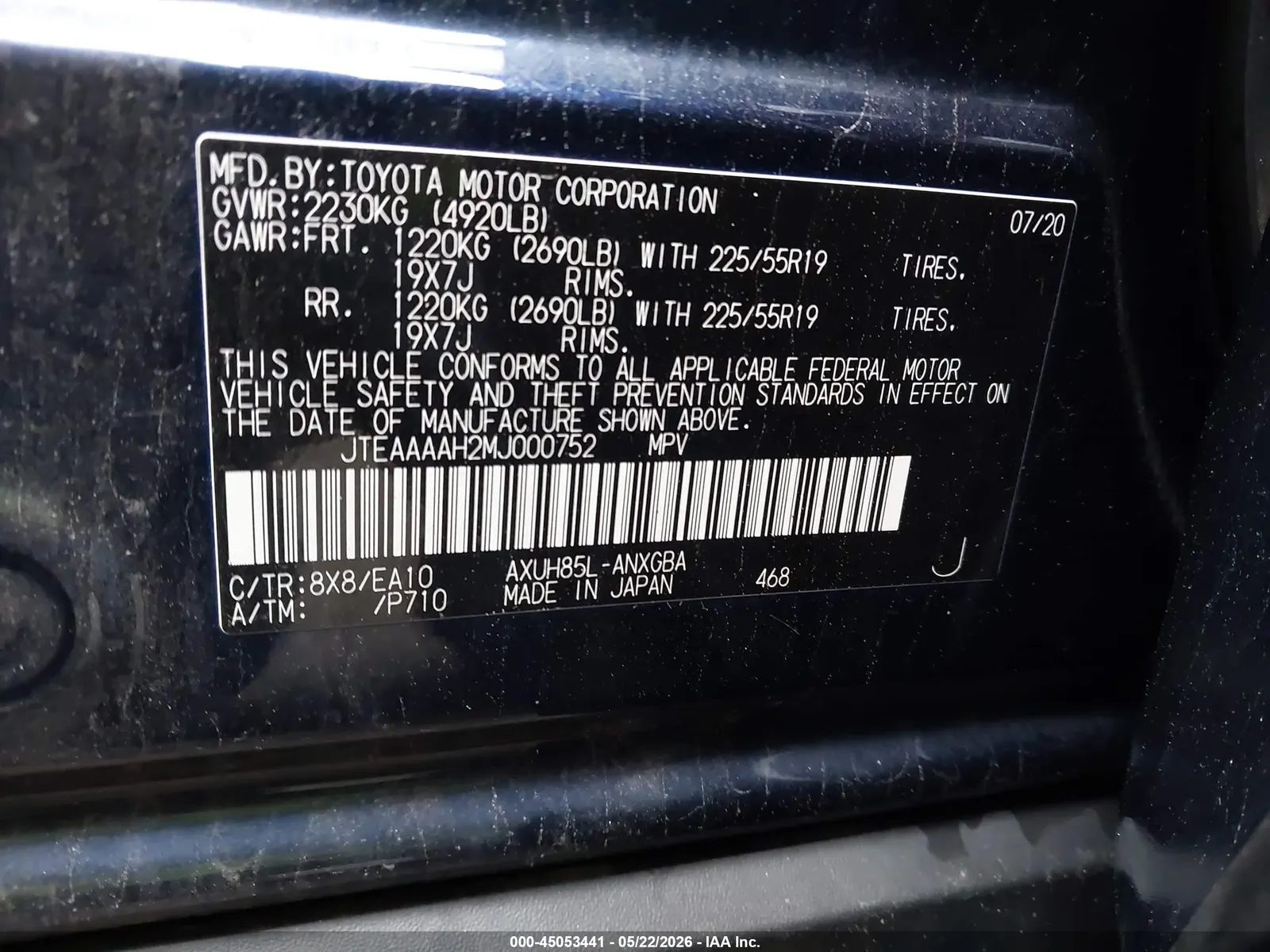 2021 Toyota Venza XLE