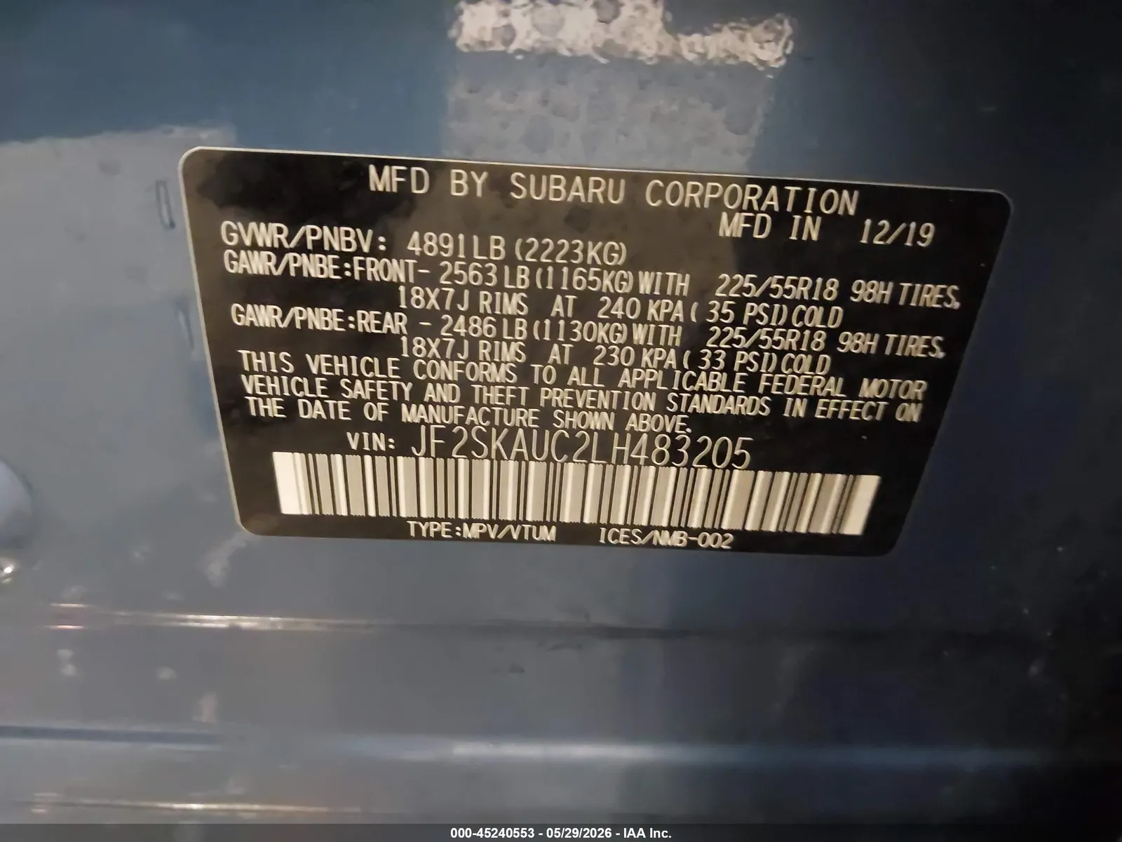 2020 Subaru Forester Limited