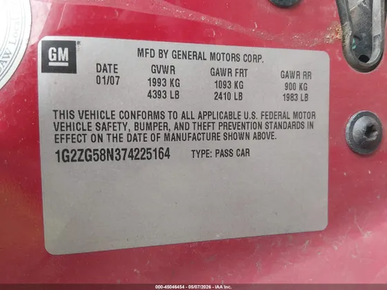 2007 Pontiac G6