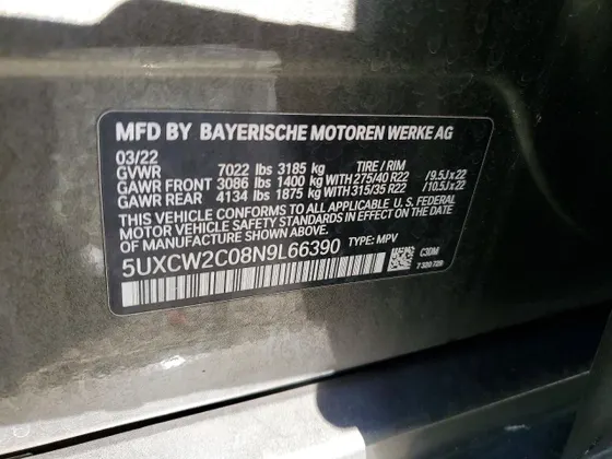 2022 BMW X7 xDrive40i