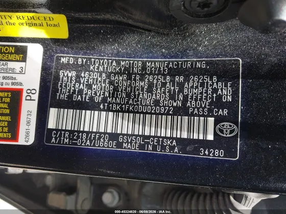 2013 Toyota Camry SE