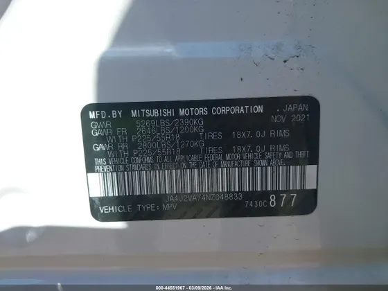 2022 Mitsubishi Outlander PHEV SEL