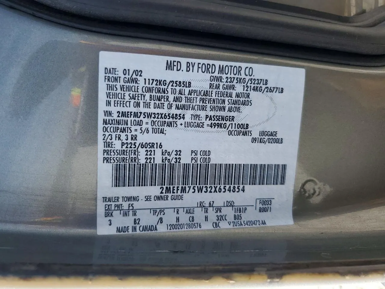 2002 Mercury Grand Marquis LS Premium