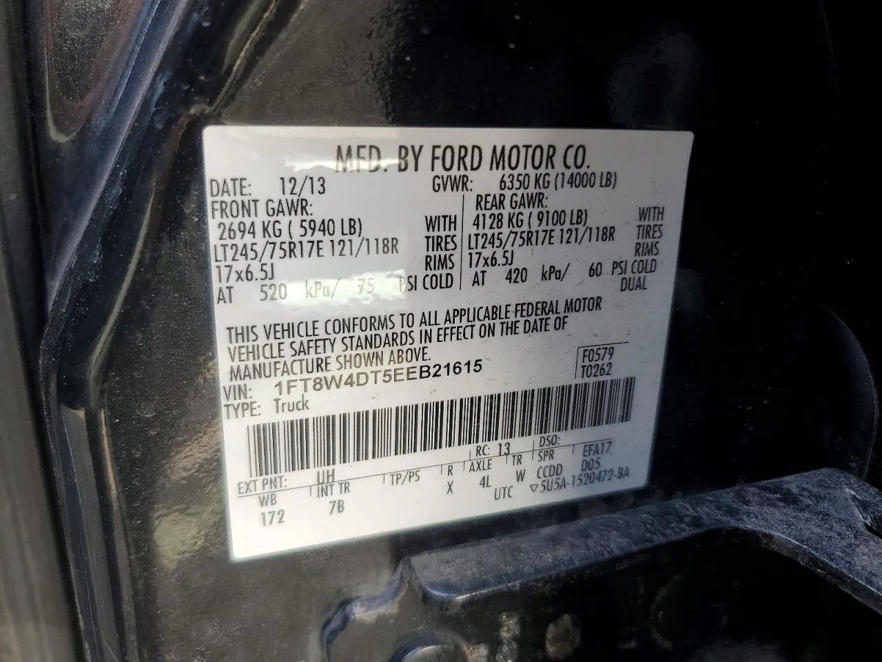 2014 Ford Super Duty F-450 DRW XL