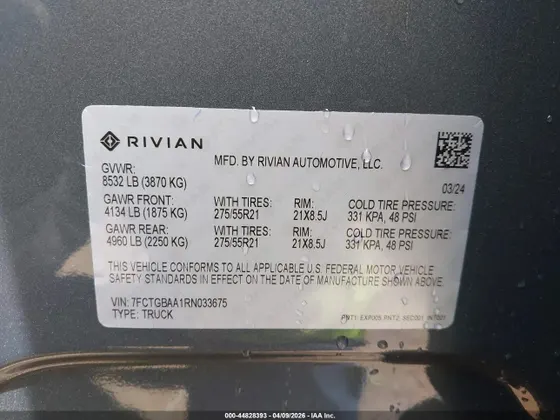 2024 Rivian R1T Adventure