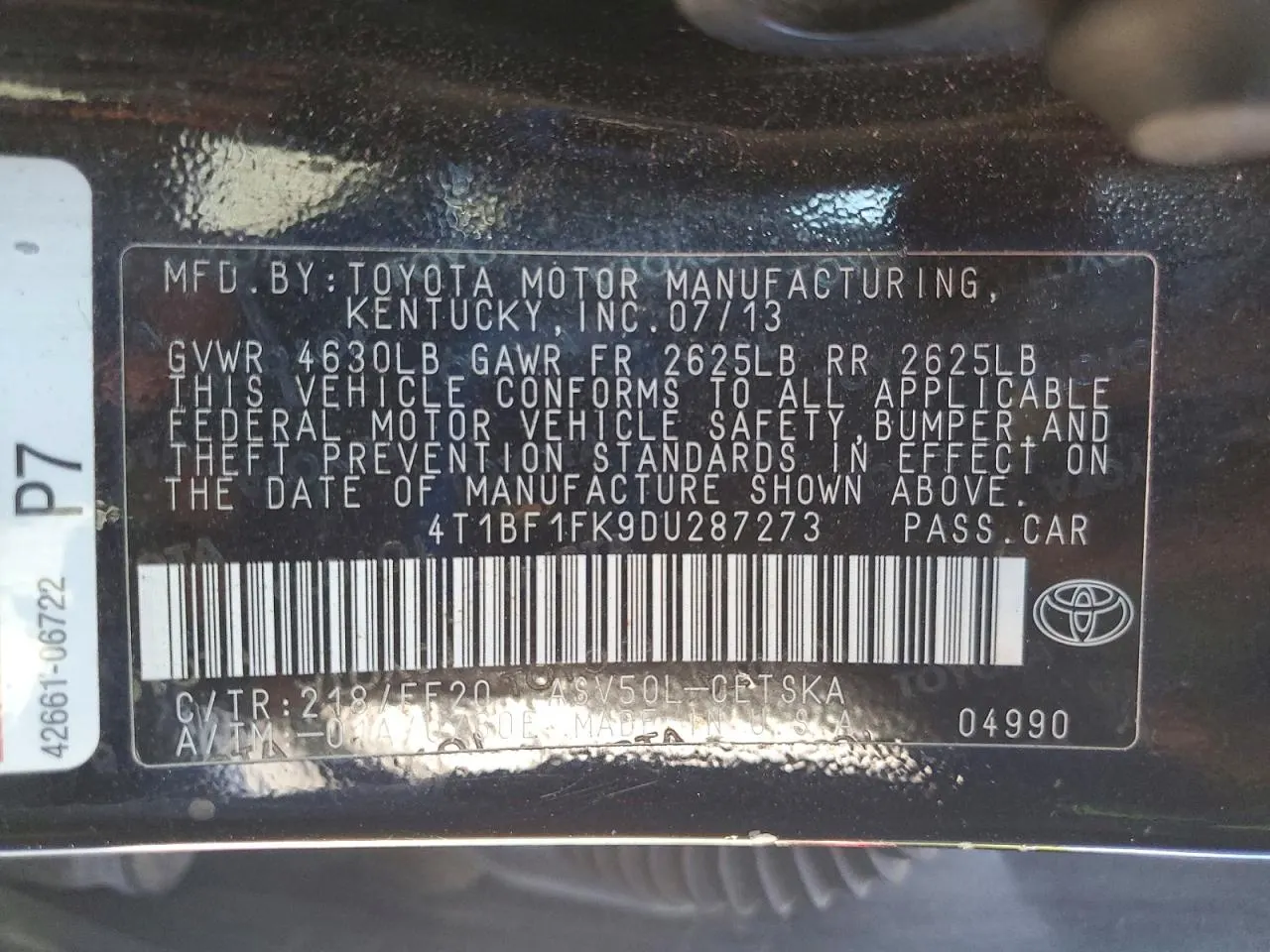 2013 Toyota Camry SE