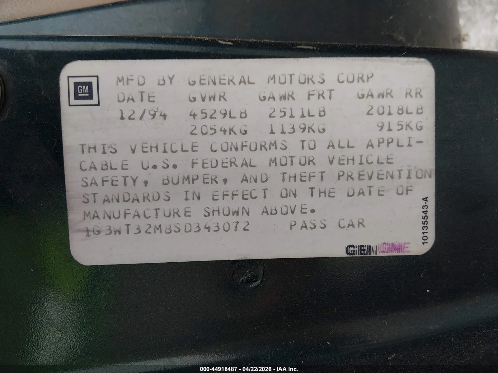 1995 Oldsmobile Cutlass Supreme