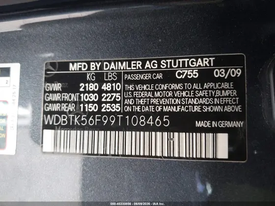 2009 Mercedes-Benz CLK-Class 3.5L