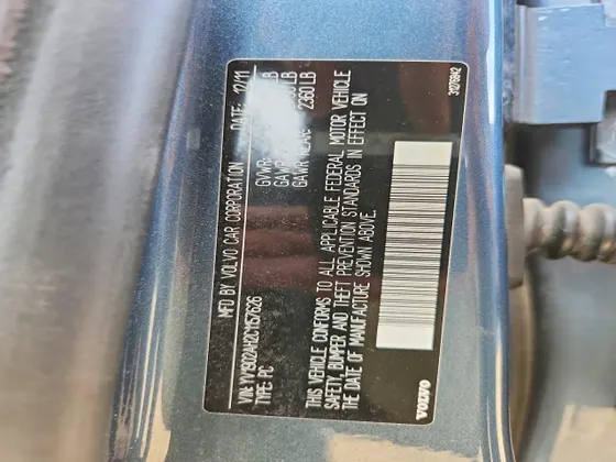 2012 Volvo S80 3.0L