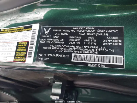2024 VinFast VF 8 Plus