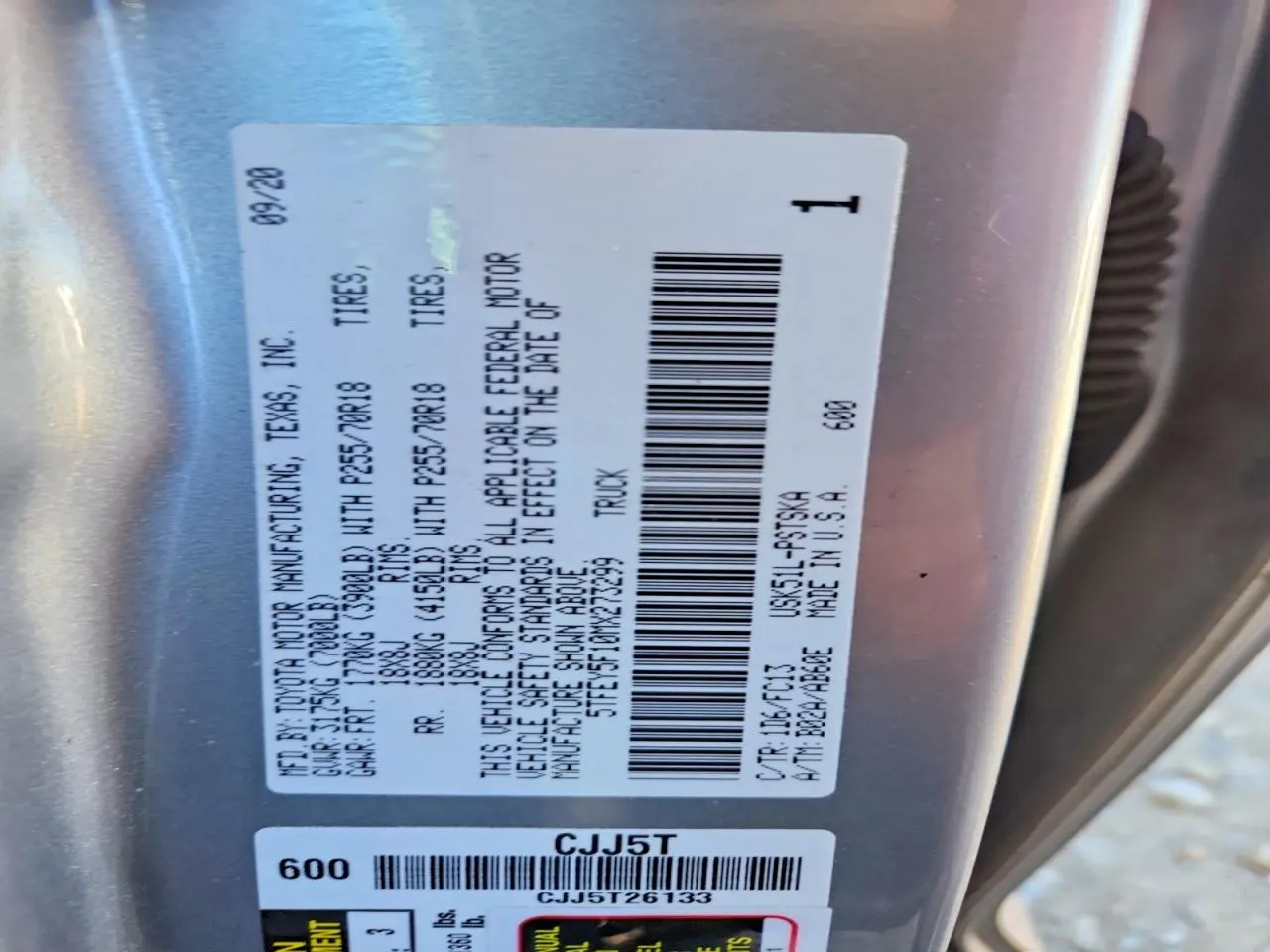 2021 Toyota Tundra 2WD SR5