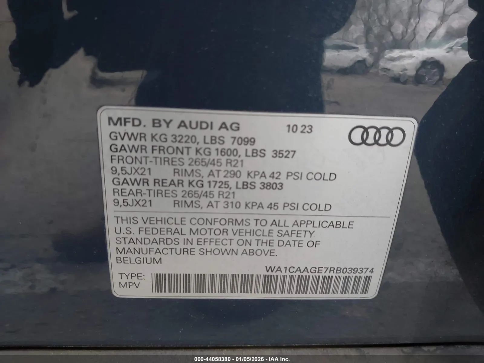 2024 Audi Q8 e-tron Sportback S line Premium Plus