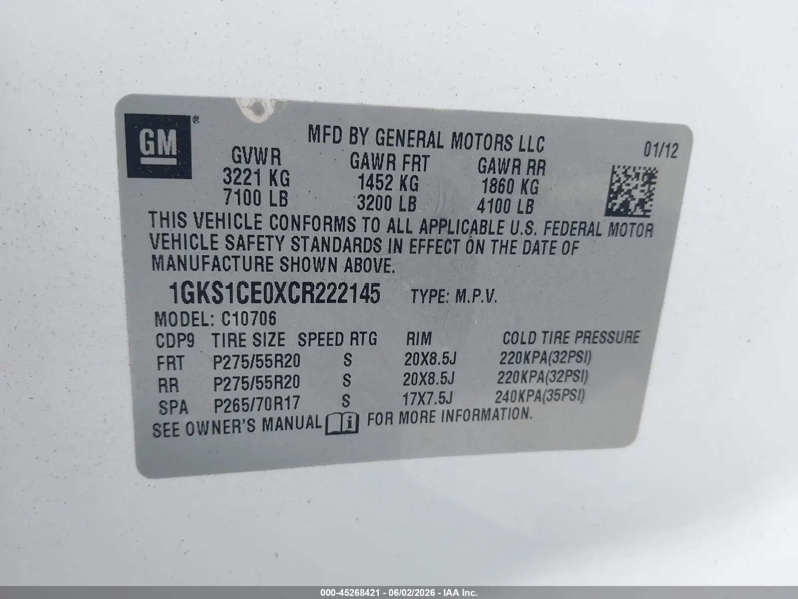 2012 GMC Yukon SLT