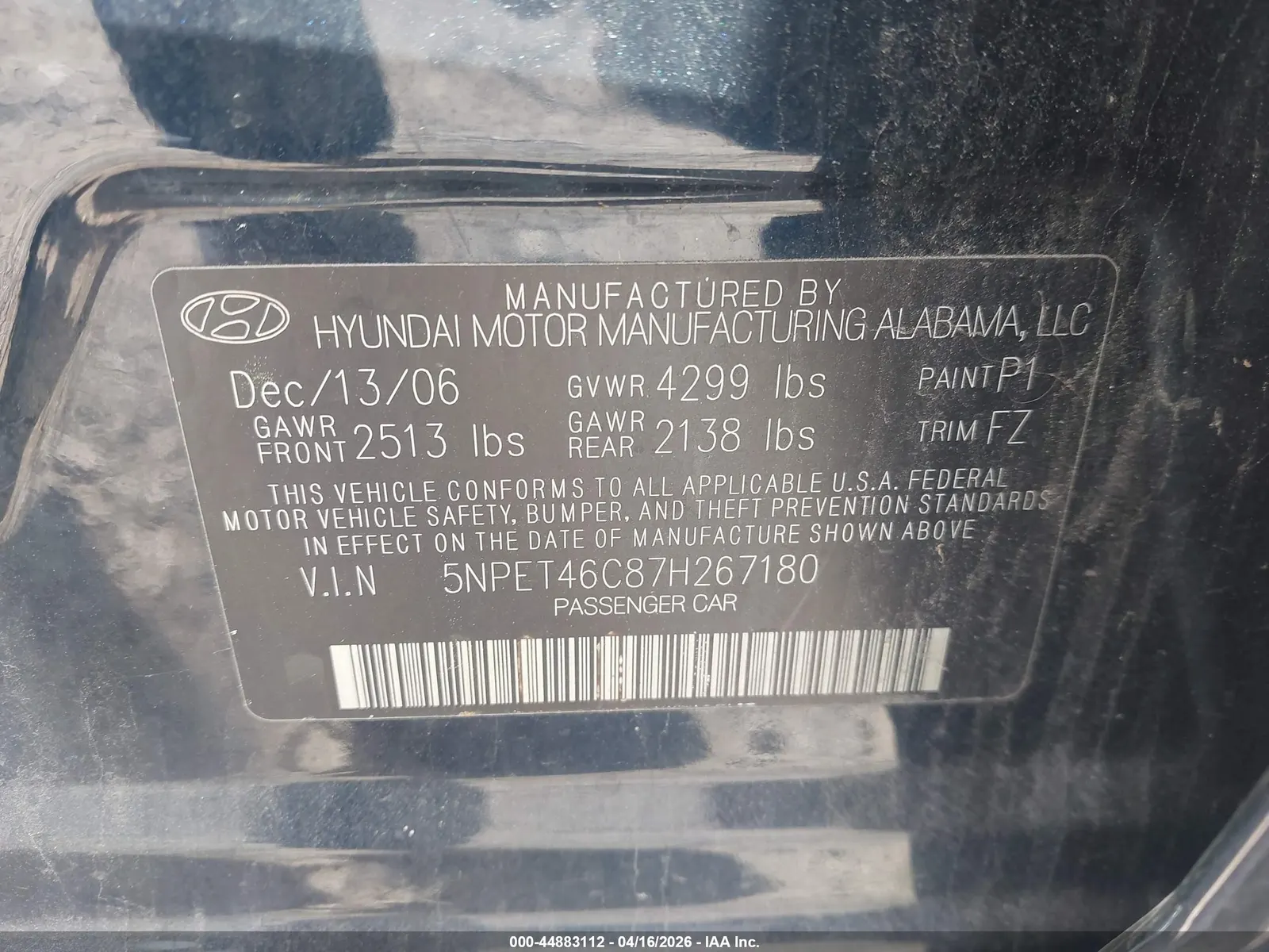 2007 Hyundai Sonata GLS