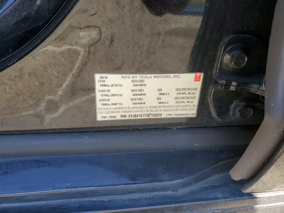 2016 Tesla Model S 70 kWh Battery