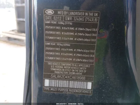 2012 Land Rover LR4 LUX
