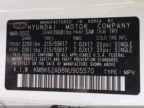 2022 Hyundai Kona SEL