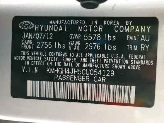2012 Hyundai Equus Signature
