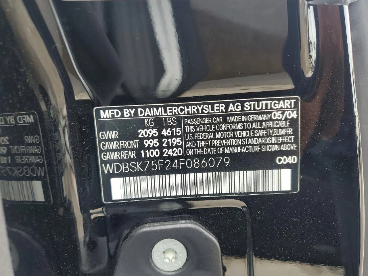 2004 Mercedes-Benz SL-Class SL