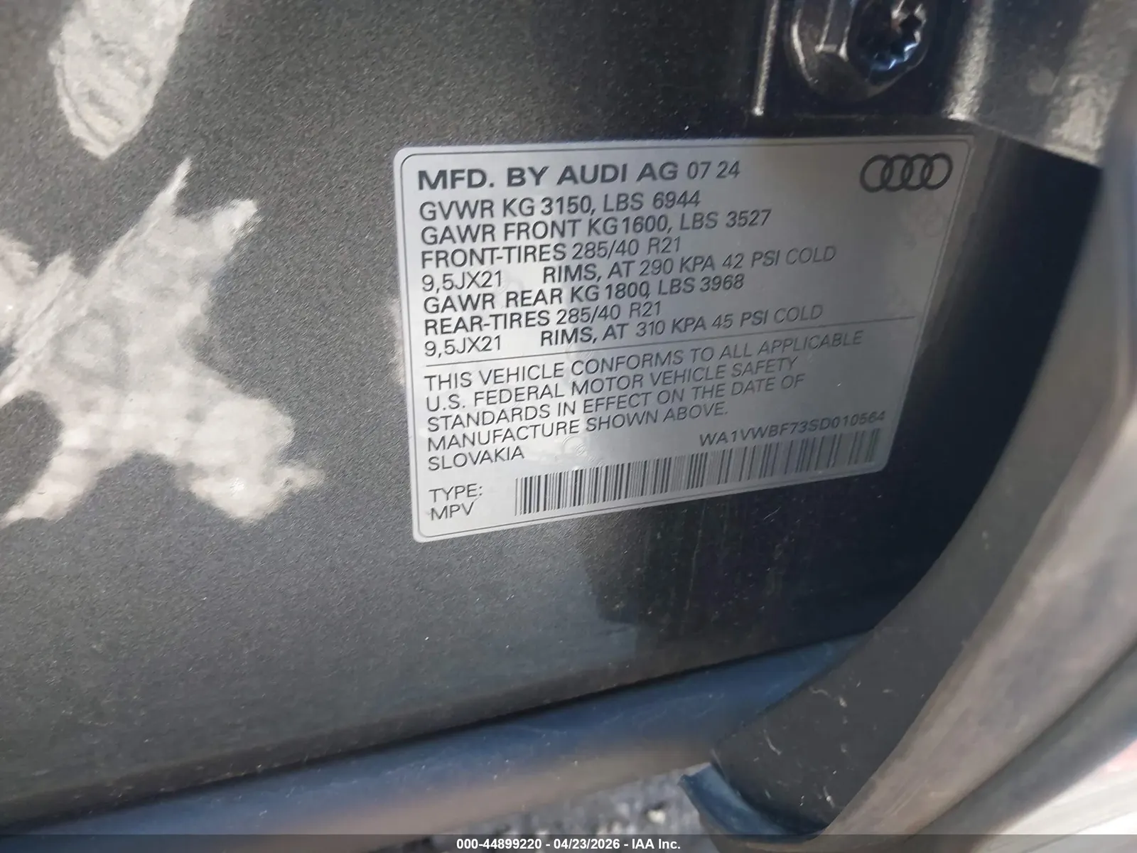2025 Audi SQ7 Prestige