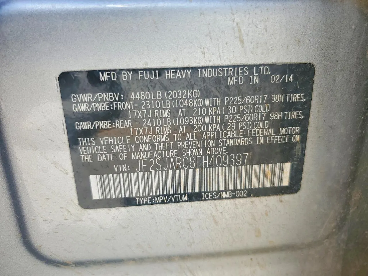 2015 Subaru Forester 2.5i Limited