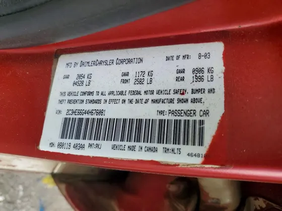 2004 Chrysler 300M