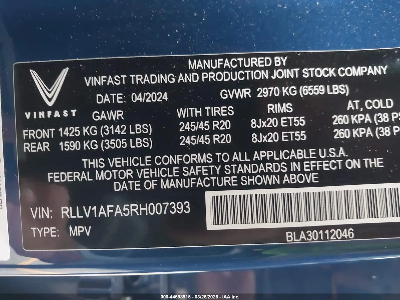 2024 VinFast VF 8 Plus